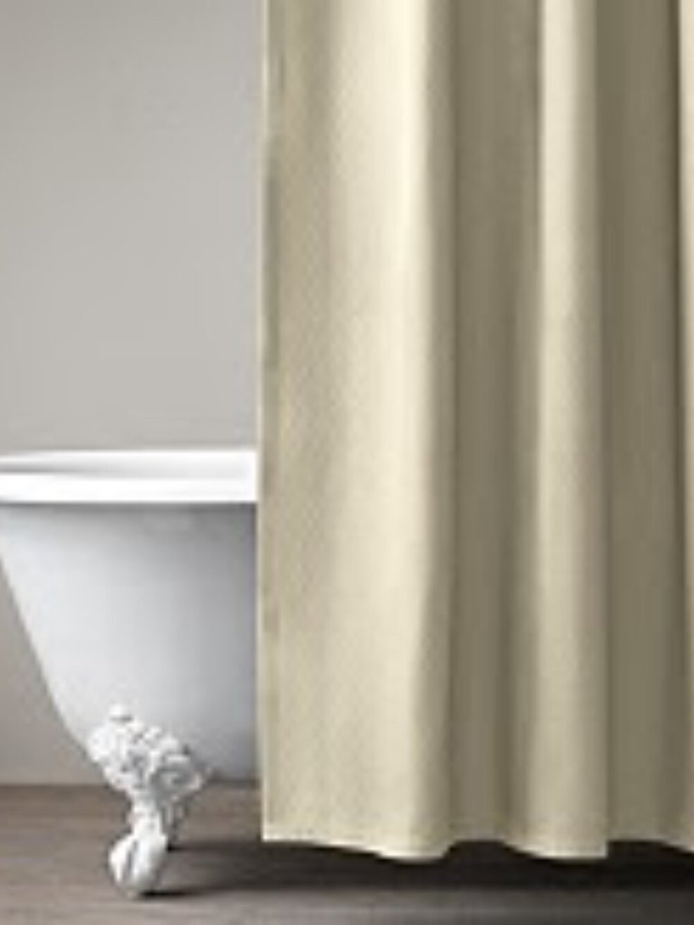 Restoration Hardware WHITE Diamond Matelasse Shower Curtain
